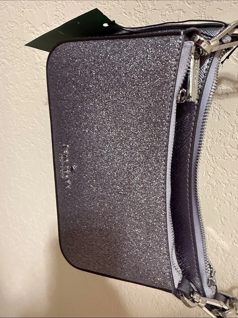kate spade Silver Glitter Crossbody Bags